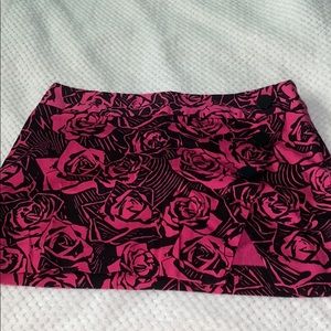 Express Design Studio Floral Mini Skirt
